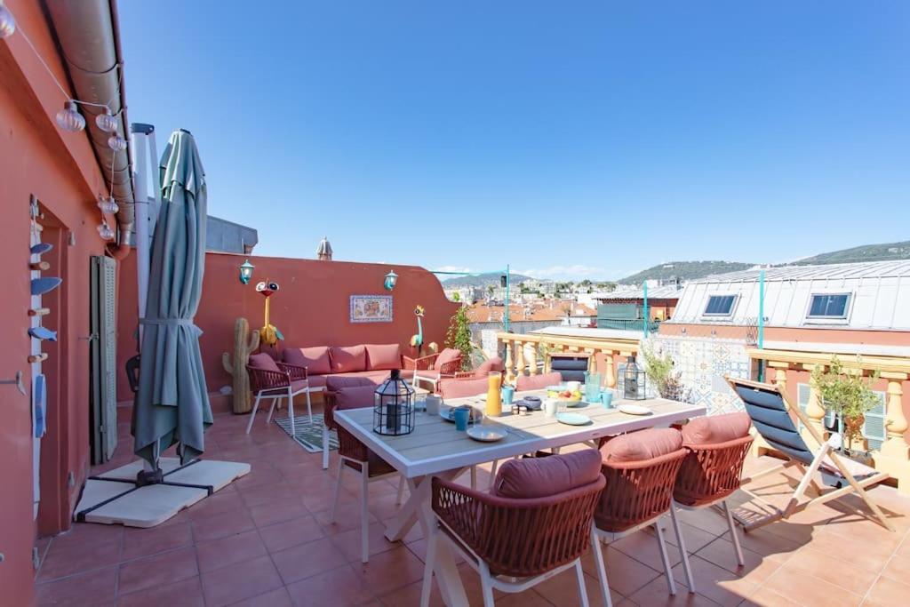 #48 Suite Jean Top Floor Terrace 5Min Walk Sea Ac نيس المظهر الخارجي الصورة