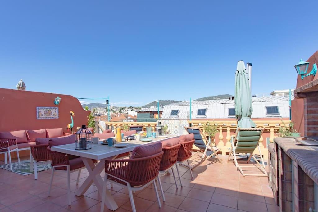 #48 Suite Jean Top Floor Terrace 5Min Walk Sea Ac نيس المظهر الخارجي الصورة